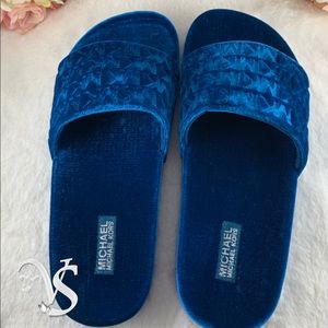 MICHAEL Michael Kors, Camden Embossed Velvet Slide